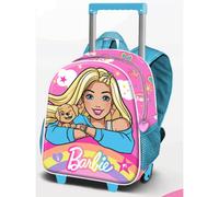 BARBIE ZAINETTO 3D CON RUOTE TROLLEY PRESCOLARE KARACTERMANIA ASILO SCUOLA 04798