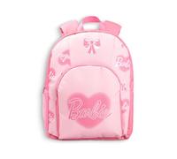 Barbie Zaino da bambina con cuore rosa | Zaino scolastico con cerniera con tasca frontale e cinghie imbottite | Zaino con fiocco grafico
