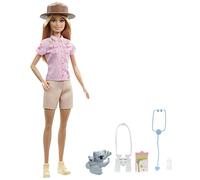 Barbie - Zoologa Bambola 30,4 cm, Abbigliamento e Accessori per Giochi di Ruolo: Koala con Cucciolo, biberon, stetoscopio, binocolo e cartellina, Giocattolo e Regalo per Bambini 3+ Anni, GXV86