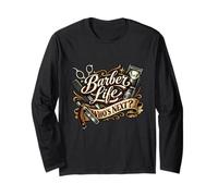 Barbiere Classico Vintage Orgoglioso motivato e abile barbieri Maglia a Manica
