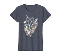 Barbiere con Licenza per Guidare Un Barbiere Maglietta, Donna, Pervinca, 3XL