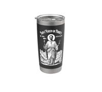 Barbiere Parrucchiere Patrono Saint Martin De Porres Parrucchiere Bicchiere termico in acciaio inox doppia parete