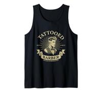 Barbiere tatuato senza tempo stile classico vintage barbiere Canotta
