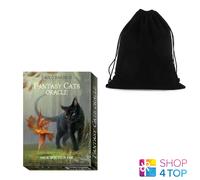 BARBIERI FANTASY CATS Oracle Deck Di Lo Scarabeo Con Borsa E Guida