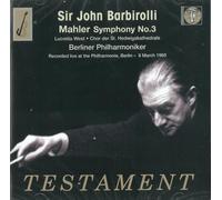 Barbirolli & Bpo - Mahler: Sym 3/Barbirolli: Elizab