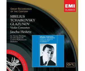 Barbirolli Sibelius/Glazunov/Tchaikovsky: Violin Concertos - Jascha Heifetz (CD)