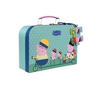 Barbo Toys - Greta Gris - Valigia con puzzle - Tour in bicicletta - Puzzle dai 3 anni - Puzzle contiene 16 pezzi - Illustrazioni di Peppa e George
