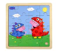 Barbo Toys Peppa Pig - Wooden Puzzle - Dino DressUp