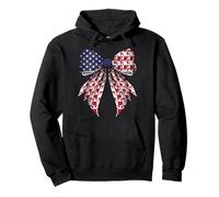 Barboncino 4 luglio USA Bandiera americana Patriottica Coquette Felpa con Cappuccio