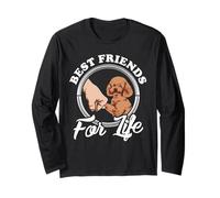 Barboncino giocattolo divertente per amanti dei cani "Best Friends" Maglia a Manica