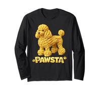 Barboncino Pasta Cibo Italiano Spaghetti Cucciolo Love Isn't Ruff Maglia a Manica