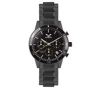 Barbosa - Orologio Uomo Cronografo, al Quarzo, con Cinturino in Acciaio Nero, Elegante, Sportivo e Preciso, Made in Italy