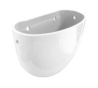 Barbottina Cassetta di Scarico in Ceramica Bianca Universale Alta Esterna con Scarico Singolo Finitura Lucida per WC