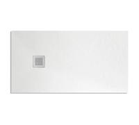 BARBOTTINA Piatto doccia rettangolare in marmoresina bianco modello stone free h 2,8 cm (Bianco, 70x160 cm)