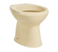 Barbottina Vaso wc a terra con scarico a pavimento in ceramica champagne serie elite