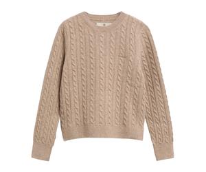 Barbour - Ashdown Cable Knit Sweater - - Knitwear - Donna - Beige - L