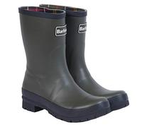 Barbour Banbury Gomma di Gomma Mid-Cut Pioggia Walking Logo Posteriore Wellingtons da Donna - Olive - 37