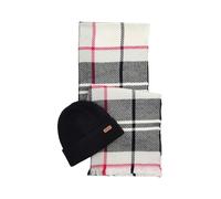 BARBOUR Set regalo Donna berretto e sciarpa LGS0094GY51 Bianco Multicolor