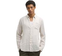 Barbour - Camicia da uomo in Lino - Linton Tailored Shirt Mist per Uomo - Taglia L - Beige