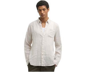 Barbour - Camicia da uomo in Lino - Linton Tailored Shirt Mist per Uomo - Taglia L - Beige