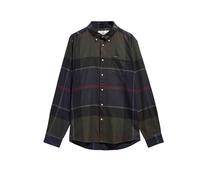 BARBOUR Camicia Slim Fit DUNOON verde scuro | L