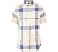 Barbour - Camicia Uomo in cotone e Lino - Douglas S/S Tailored Shirt Oban Mist Tartan per Uomo in Cotone - Taglia L - Beige