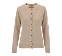 Barbour - Cardigan Girocollo a Coste - - Knitwear - Donna - Beige - L