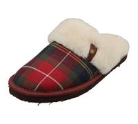 Barbour Claudia Tartan Mule Slippers Donna Winterberry - 37 EU