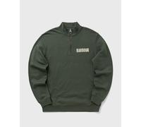 Barbour - Felpa uomo mezza zip in Cotone - Cotes Half Zip Sweatshirt Thyme per Uomo in Cotone - Taglia L - Verde