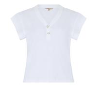 Barbour - Cotton Short-Sleeve Shirt - - Tops - Donna - Bianco - M