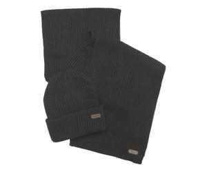 BARBOUR Crimdon Beanie e Scarf Set da Regalo Colore Nero MGS0019BK11