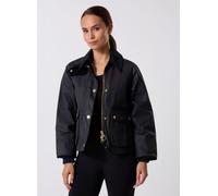 Barbour - Cropped Beadnell Wax Jacket Blu - Abbigliamento L Blu
