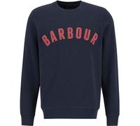 Barbour - Felpa con logo Uomo - Prep Logo Crew Neck Sweatshirt Navy/Pink per Uomo - Taglia L - Blu navy