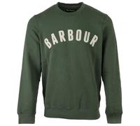 Barbour Felpa Girocollo Logo Crew Neck MOL0101SG14, Verde Militare, Taglia M