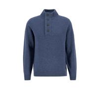 Barbour - Felpa Indaco Scuro con Toppe in Alcantara - - Knitwear - Uomo - Blu - M