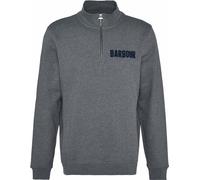 Barbour - Felpa uomo mezza zip in Cotone - Cotes Half Zip Sweatshirt Mid Grey Marl per Uomo in Cotone - Taglia L - Grigio