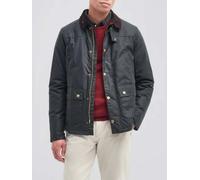 BARBOUR Giacca Reelin in cotone cerato con colletto in velluto a coste S Salvia