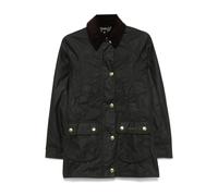 Barbour - Giacca Verde Cerata con Colletto in Velluto a Coste - - Jackets - Donna - Verde - XS