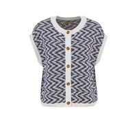 Barbour Gilet in maglia 'Olivia' navy / bianco Donna Barbour XL navy / bianco