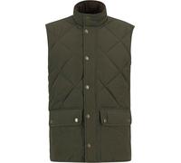 Barbour - Gilet trapuntato con maniche - Winter Lowerdale Quilted Gilet Dark Olive per Uomo - Taglia L - Verde
