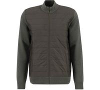 Barbour - Gilet trapuntato - Essential Carn Baffle Zip Through Knitt Olive per Uomo - Taglia XL - Kaki