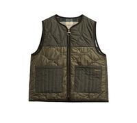 BARBOUR Gilet trapuntato reversibile NUNWELL oliva | 38