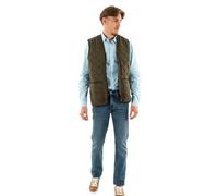 Barbour Gilet Trapuntato Uomo Verde con Zip MLI0002OL91 Verde L