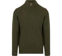Barbour Half Zip Maglione Lana Verde Oliva - Uomo - Abbigliamento - Moda, Verde scuro,verde, XL