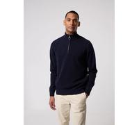 Barbour - holden half zip knitted jumper Blu - Abbigliamento L Blu