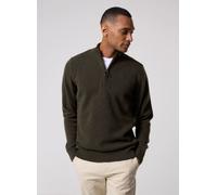 Barbour - holden half zip knitted jumper Verde - Abbigliamento L Verde