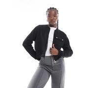 Barbour International - Della - Giacca bomber felpata nera-Nero 44