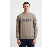 BARBOUR INTERNATIONAL Felpa girocollo con logo a contrasto modello 25st59 - TORTORA (TORTORA) / XL