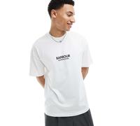 Barbour International - Formula - T-shirt oversize bianca - In esclusiva per ASOS-Bianco S