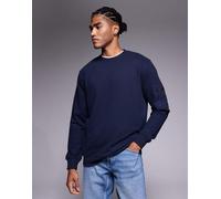 Barbour International - Grip - Felpa girocollo blu navy 97 CM